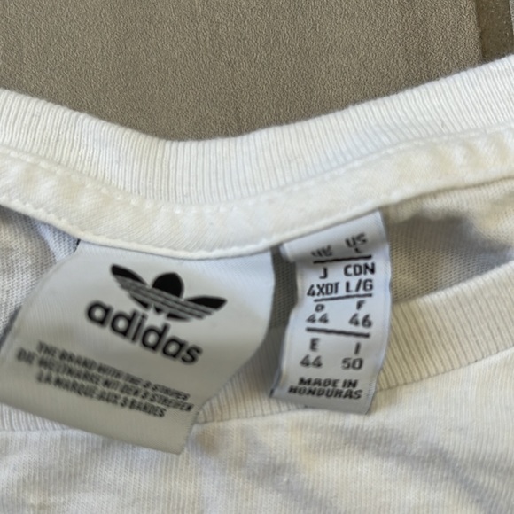 Adidas matching crop to track jacket. Never worn. NWOT. - Picture 2 of 2